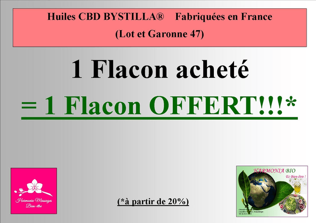 HUILES CBD EN 10, 20, 30 et 40% DE CONCENTRATION BIO ET LOCALE PARFUMS AU CHOIX